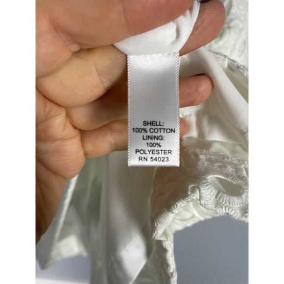 Banana Republic, Size 10, White Lace Embroidered Straight Skirt, VGUC, Y2K - Picture 2 of 7